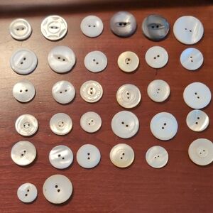 Antique/Vintage Mother Of Pearl Buttons
